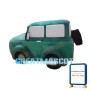 Deluxe Green Jeep Car Cartoon Mascot Costume