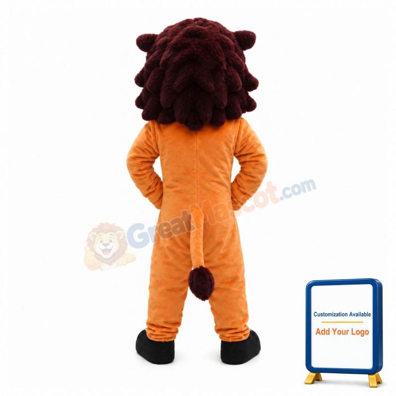 Power Cartoon Lion Mascot Costume