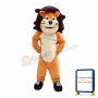 Power Cartoon Lion Mascot Costume