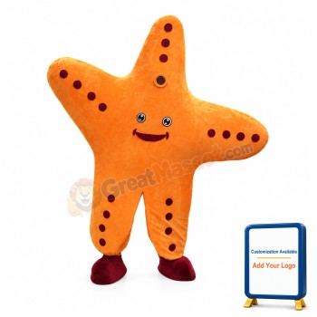Huge Yellow Starfish Cartoon Mascot Costume