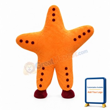 Huge Yellow Starfish Cartoon Mascot Costume