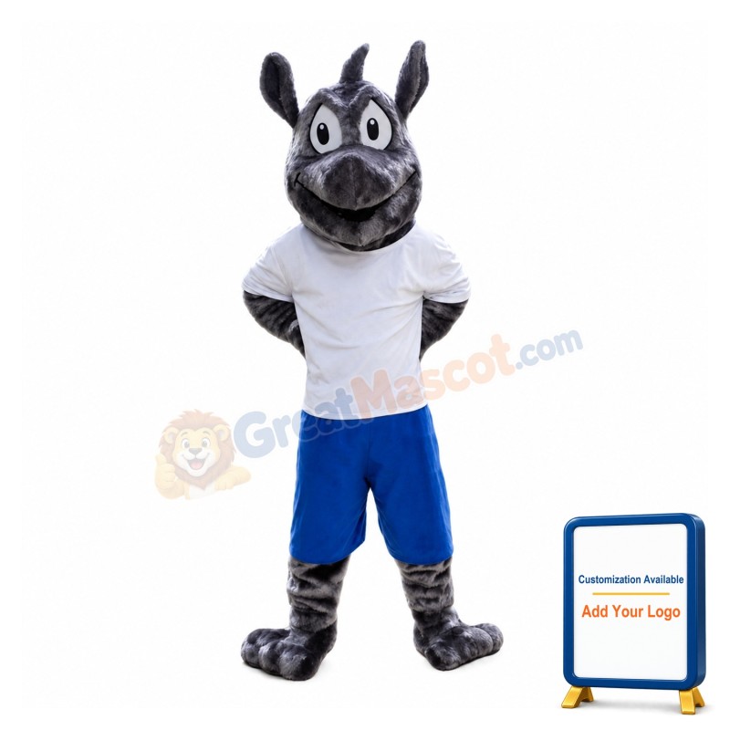 Sports Rhino Mascot Costume