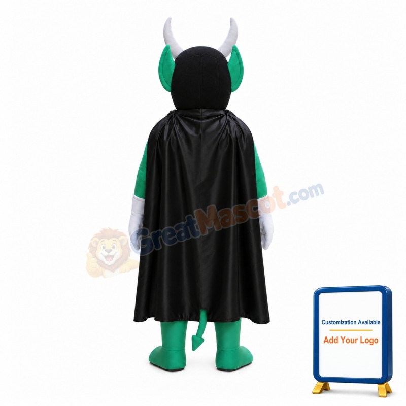 Power Green Devil High School Mascot Costume