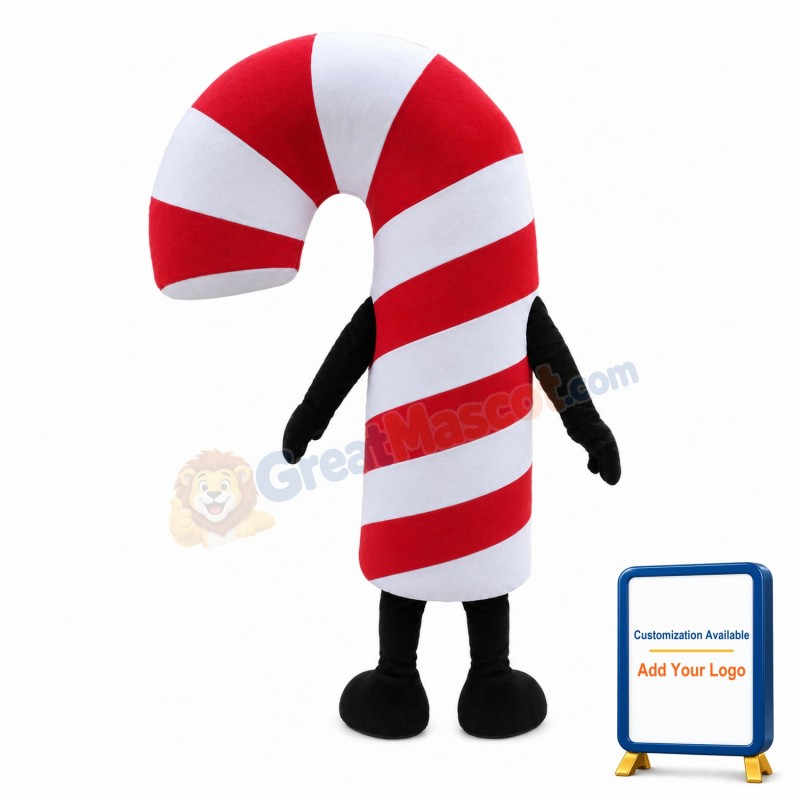 Deluxe Candy Cane Mascot Costume