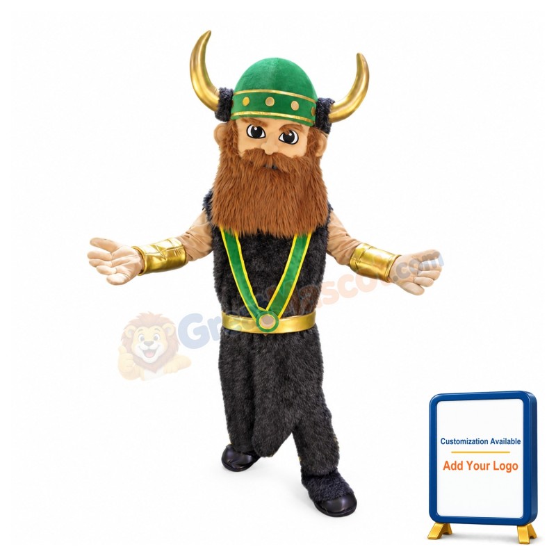 Rich Viking Man Mascot Costume