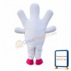Deluxe Cartoon White Hand Mascot Costume