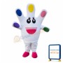 Deluxe Cartoon White Hand Mascot Costume