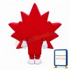 Cheerful Cartoon Red Maple Leaf Mascot Costume