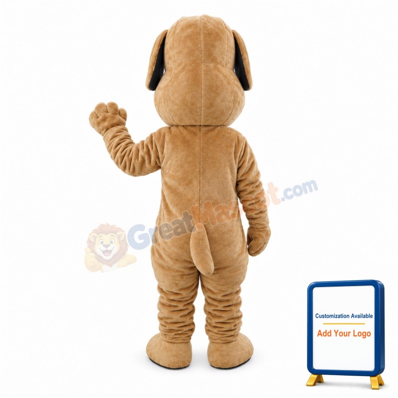 Cool Brown Dog Mascot Costume