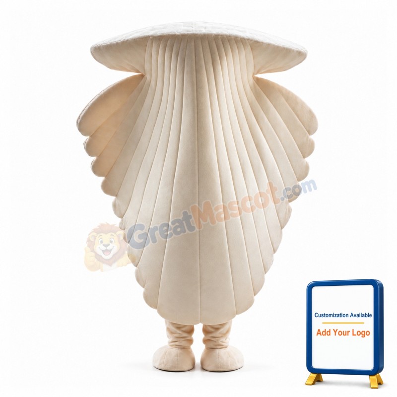 Deluxe Cartoon Scallop Mascot Costume