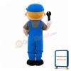 Cheerful Repairman Mascot Costume