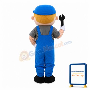 Cheerful Repairman Mascot Costume