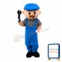 Cheerful Repairman Mascot Costume