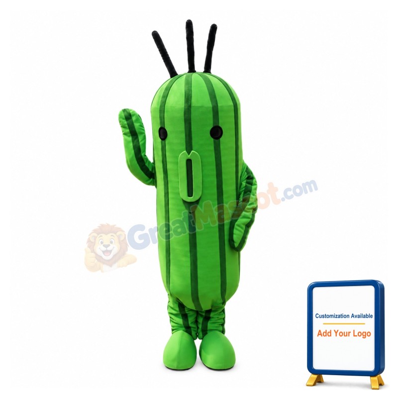 Simple Style Cactus Mascot Costume 