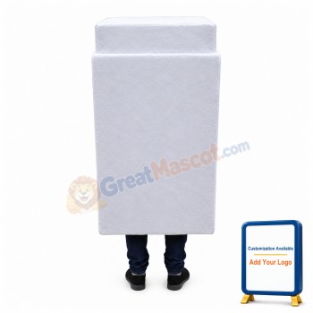 Lightweight White Washing Machine Mascot Costume