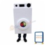 Lightweight White Washing Machine Mascot Costume 