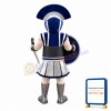 Blue & Silver Roman Centurion Mascot Costume