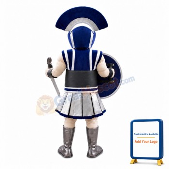 Blue & Silver Roman Centurion Mascot Costume