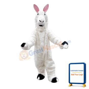 Royal White Sheep Mascot Costume