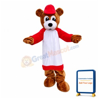 Sports School Brown Bear Mascot Costume