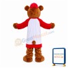 Sports School Brown Bear Mascot Costume