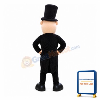 Optimistic Gentleman Mascot Costume