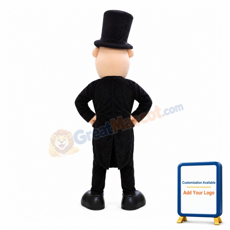 Optimistic Gentleman Mascot Costume