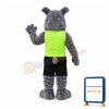 Power Gray Bulldog Mascot Costume
