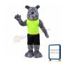 Power Gray Bulldog Mascot Costume