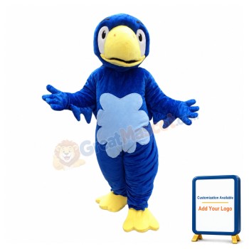 Lucky Blue Bird Mascot Costume 