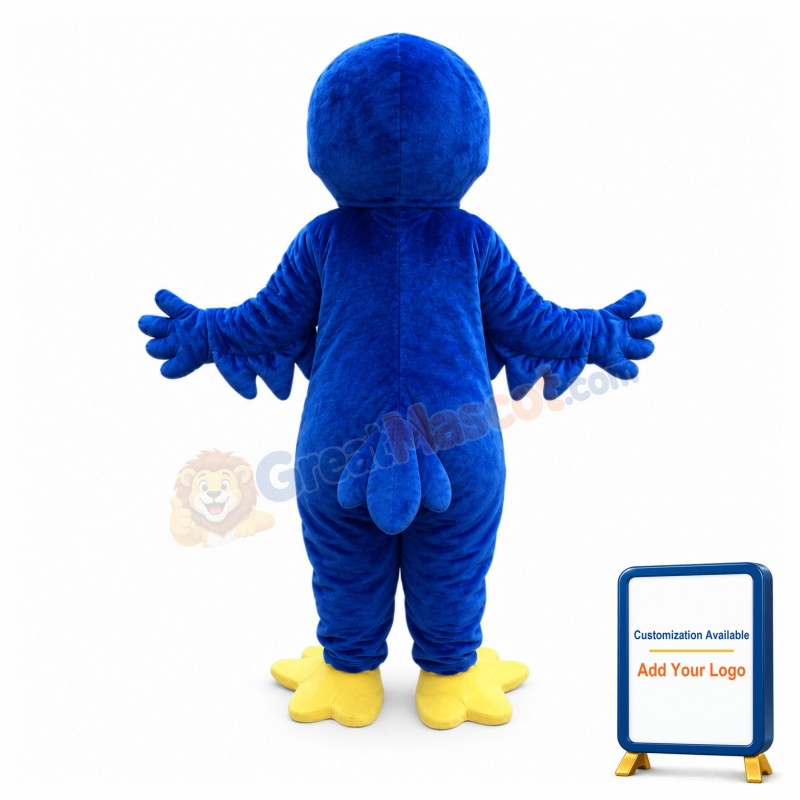 Lucky Blue Bird Mascot Costume