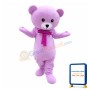 Big Purple Teddy Bear Mascot Costume For Birthday Party