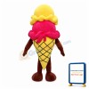 Deluxe Double Scoop Ice Cream Cone Cartoon Mascot Costume