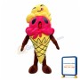 Deluxe Double Scoop Ice Cream Cone Cartoon Mascot Costume