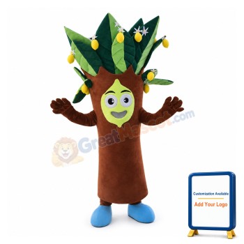 Adult Cartoon Lemon Tree Mascot Costume
