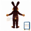 Cheerful Brown Bunny Mascot Costume