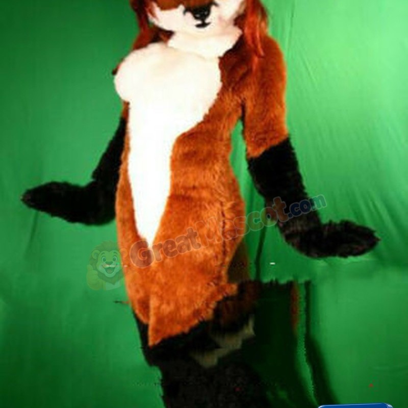 Beautiful Female Fox Mascot Costume