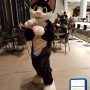 Lovely Black White Cat Mascot Costume