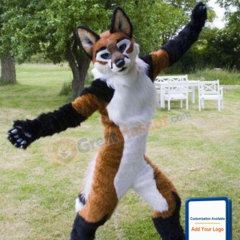 Brown Fox Wolf Dog Mascot Costume