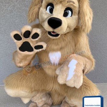 Lovely Brown Dog Mascot Costume