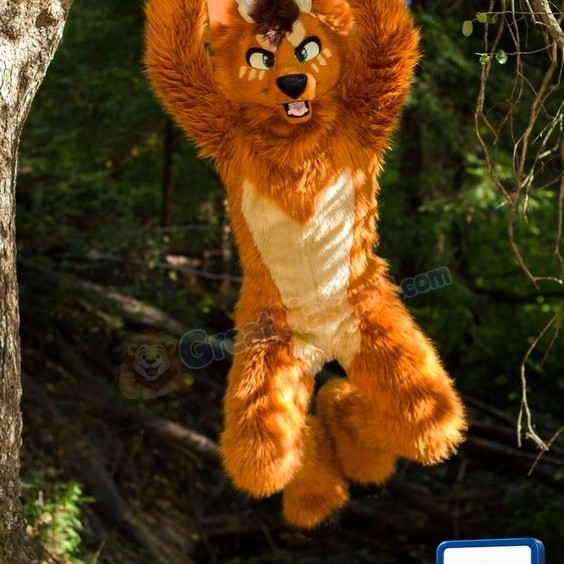 Brown Dog Wolf Mascot Costume