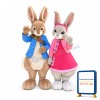 Peter Rabbit & Lily Bobtail Rabbit Mascot Costume