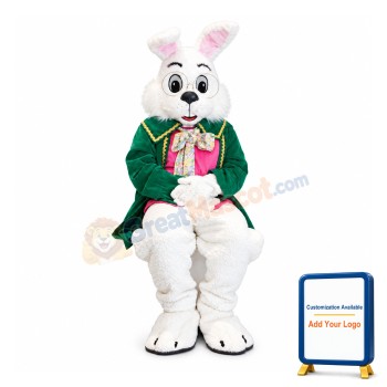 Easter Green Wendell Rabbit Mascot Costume