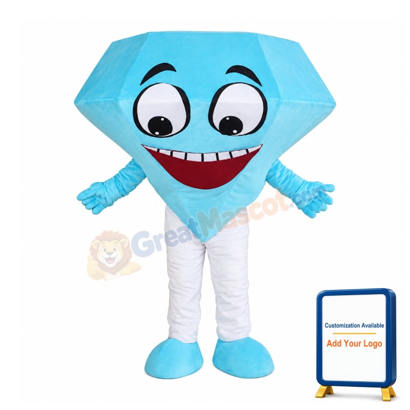 Blue Diamond Mascot Costume