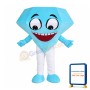 Blue Diamond Mascot Costume