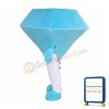 Blue Diamond Mascot Costume