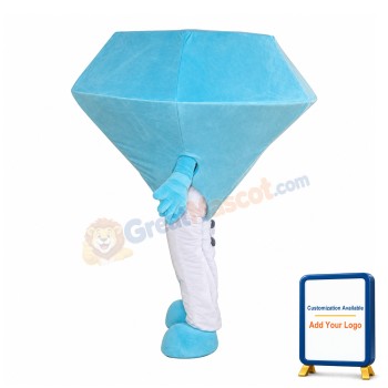 Blue Diamond Mascot Costume