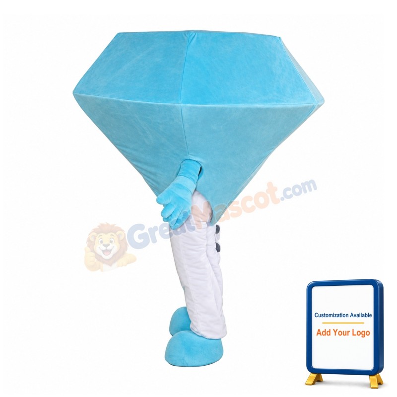 Blue Diamond Mascot Costume