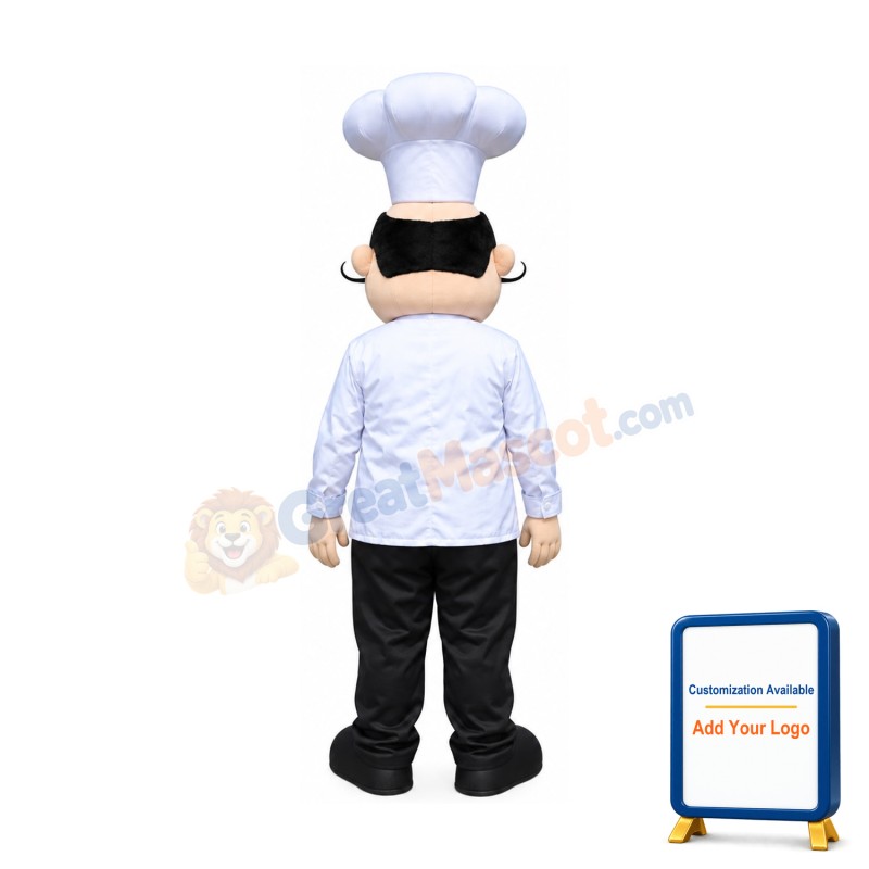 Happy Lightweight Chef Mascot Costume