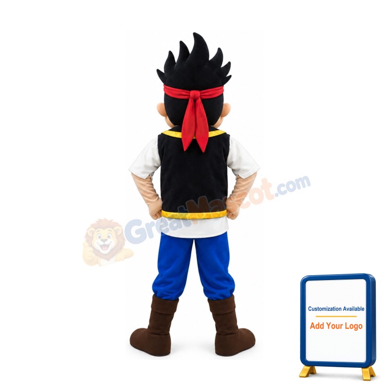 Jake Neverland Pirate Mascot Costume